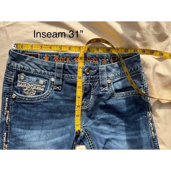 Rock Revival Betty skinny stretch jeans size 24” - Picture 9 of 9